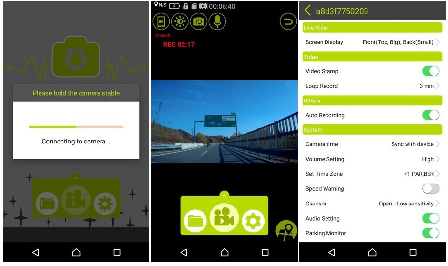 GS980D-Anwendung von DOD (Android/iOS) für Smartphones oder Tablets