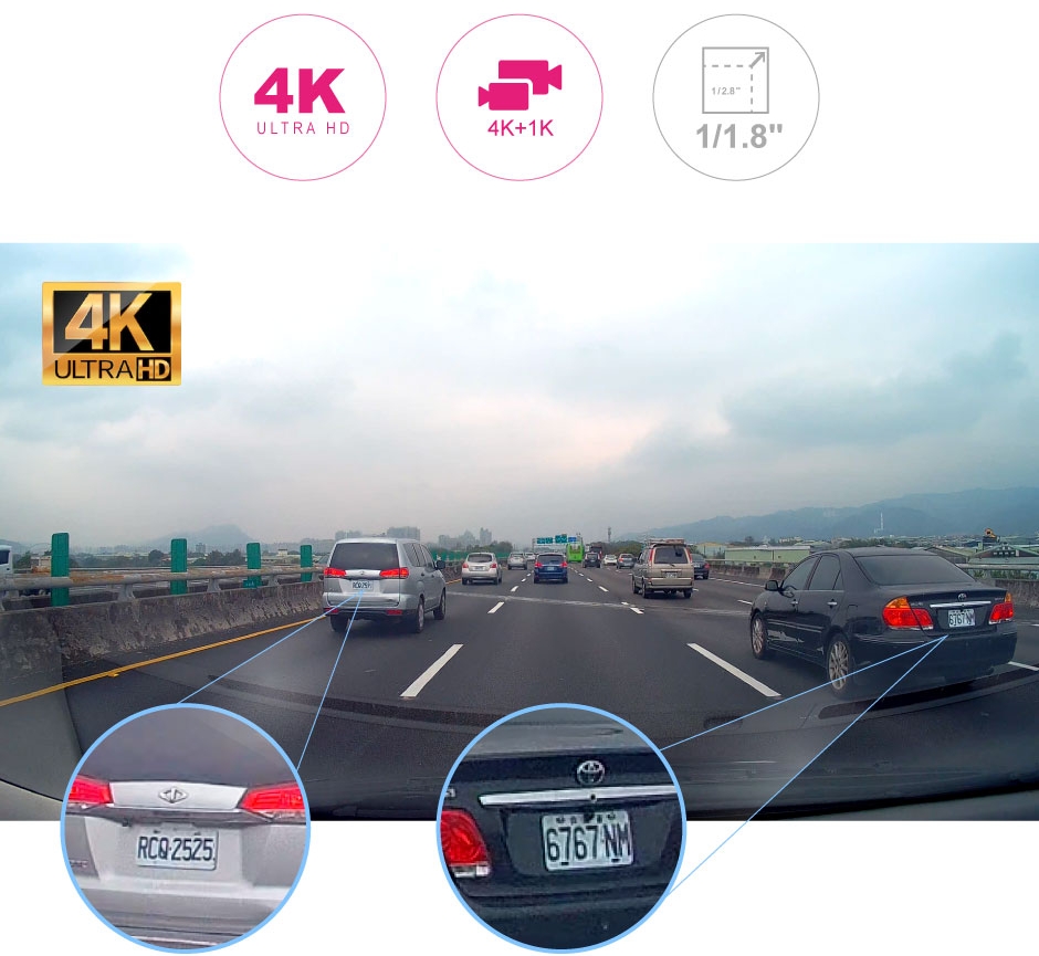 4K + 1K Aufnahmeauflösung von der DOD 980D Kamera