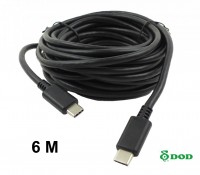 6M USB-C Verlängerungskabel für DOD GS980D Rückfahrkamera