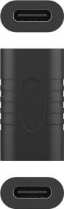 Buchse/Buchse für USB-C F/F-Verkabelung – schwarz